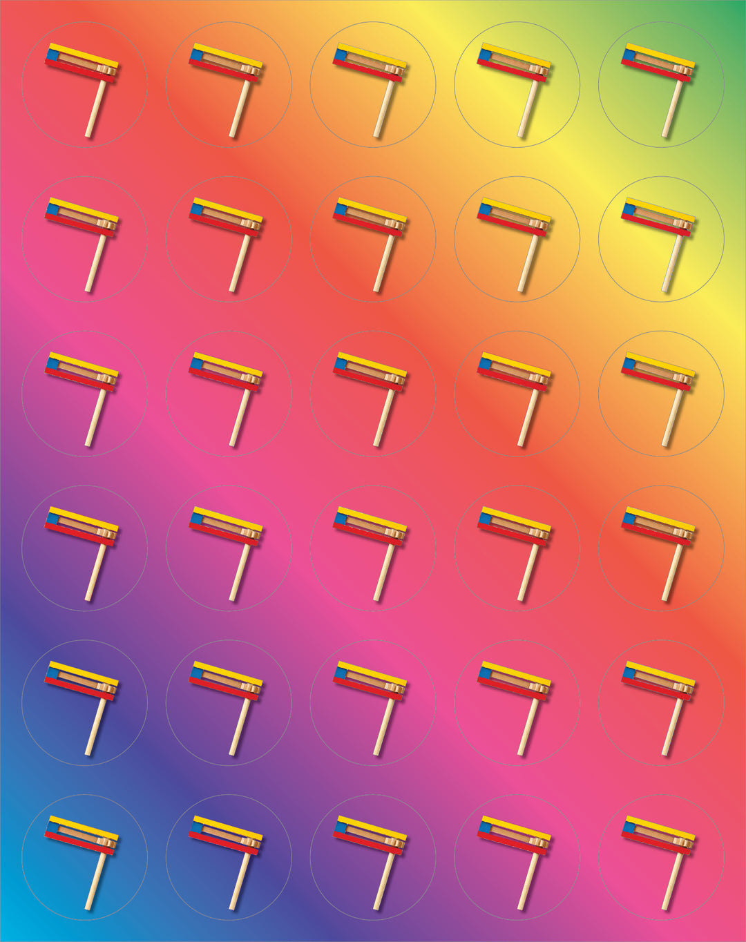 STICKERS: GROGGER 3/4" - 6 SHEETS