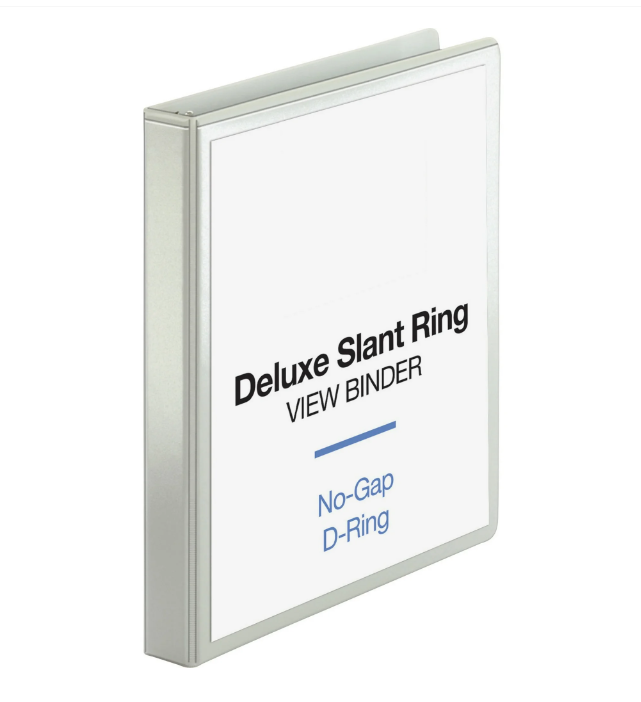 Binder - View  1" - D-RING - White - Creative Kids