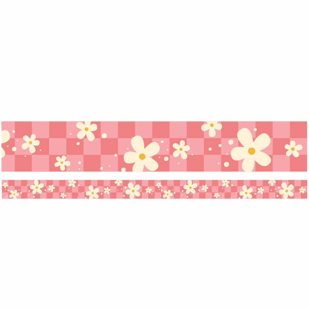 STRAIGHT BORDER: FLOWER POWER - 2 1/4"X37&