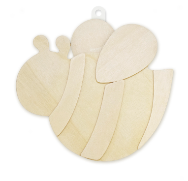 WOOD SHAPE: BEE  7"