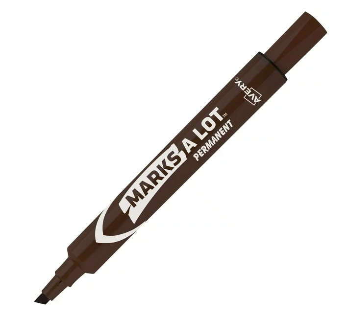 AVERY MARKER MARKS-A-LOT PERMANENT  BROWN