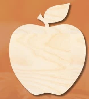 WOOD SHAPE: APPLE 5" - Creative Kids