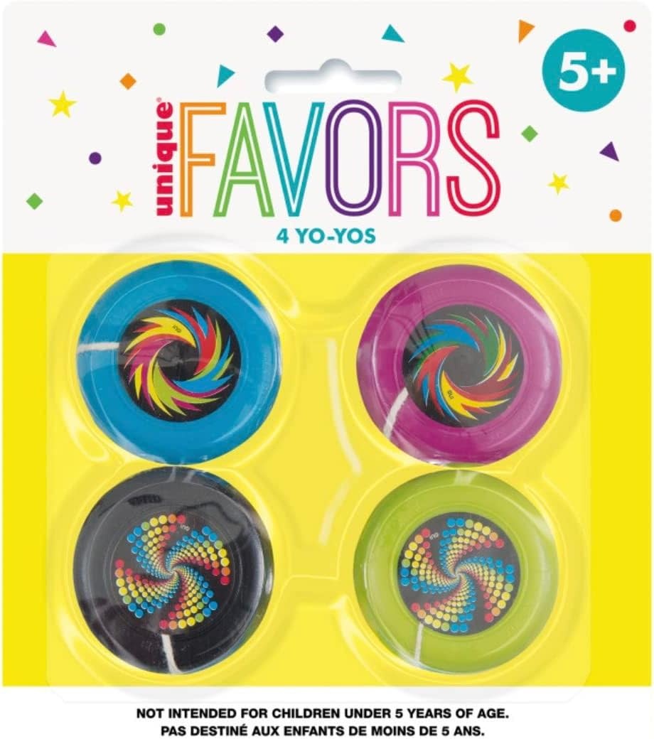 PLASTIC YO-YO - 4 PACK