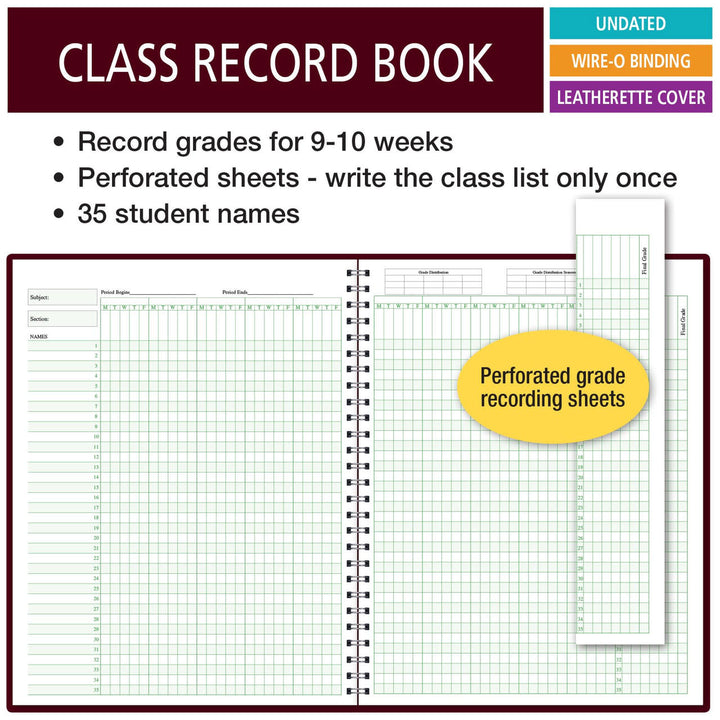 RECORD BOOK - ROLL BOOK  8.5"X11"