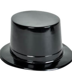 BLACK TOP HAT 12PCS - Creative Kids