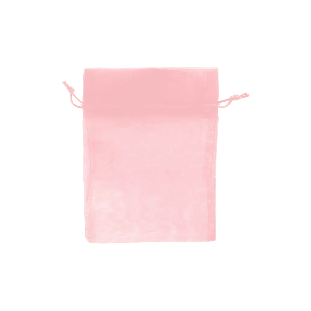 ORGANZA BAGS : 3"x4" PINK 6 PACK