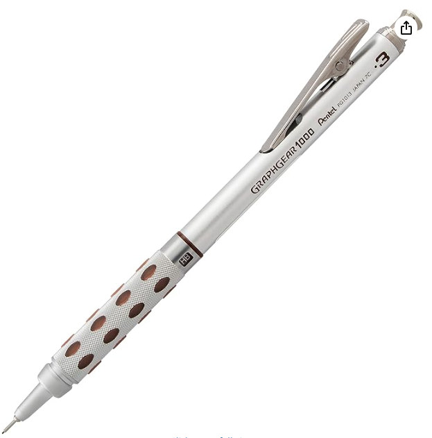 Pentel GraphGear 1000 Automatic Drafting Pencil (0.3mm)