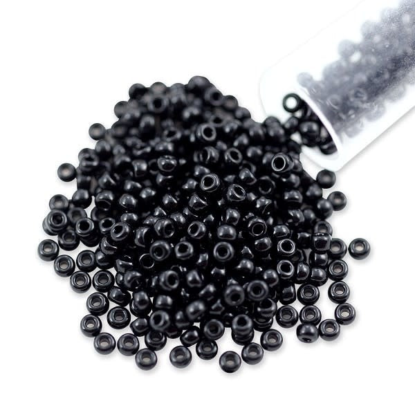 SEEDBEAD OPAQUE BLACK 8.5 oz