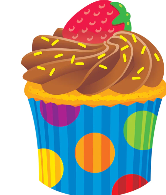 CUT OUT CUPCAKE 5.5" 36 PACK