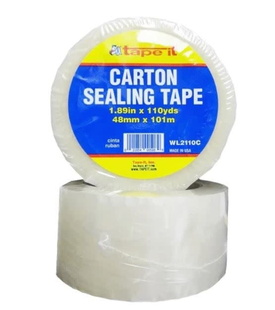 CLEAR PACKING TAPE:  2"x110 YARDS