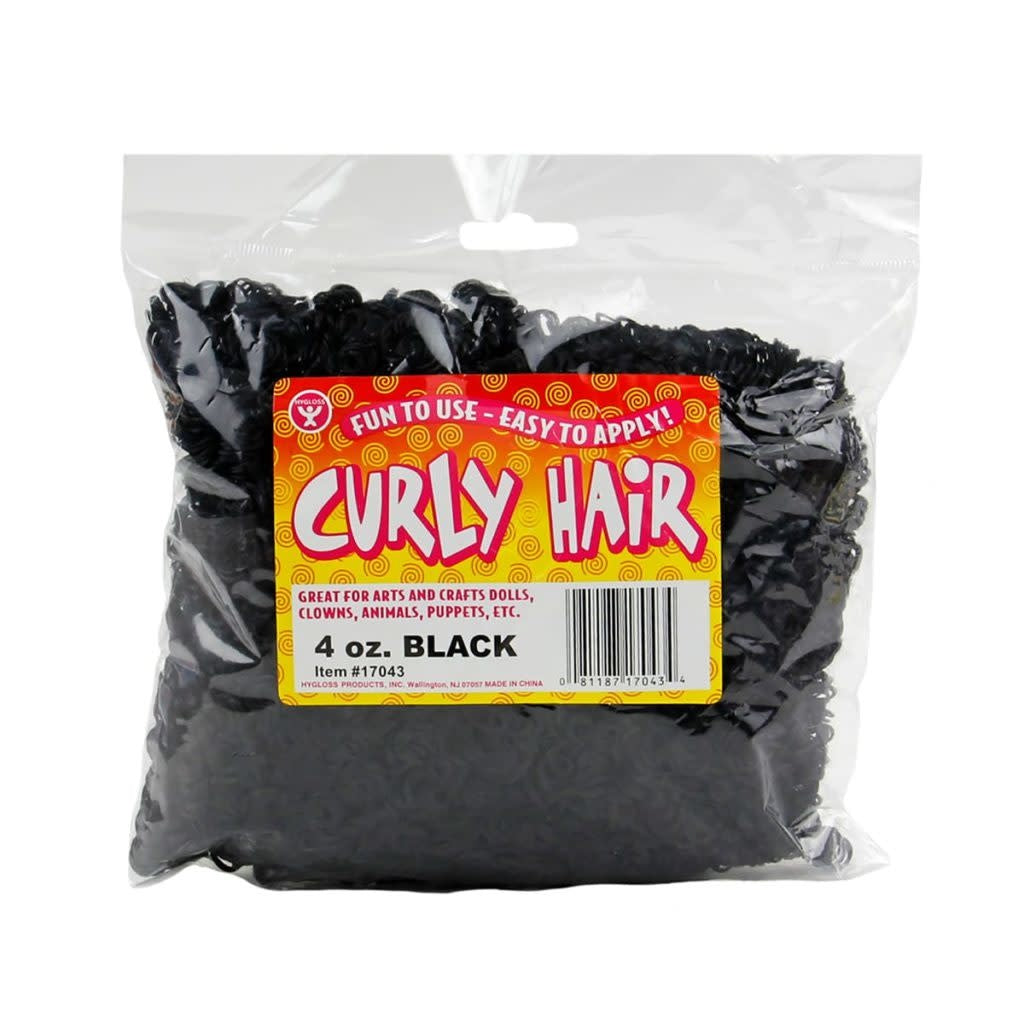 CURLY HAIR - BLACK - 4OZ - Creative Kids