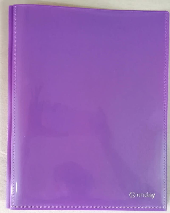 POLY FOLDER: 3 PRONG WITH VIEW - 2 POCKET - PURPLE - Creative Kids