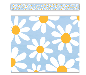 STRAIGHT BORDER DAISIES - 3"X35&