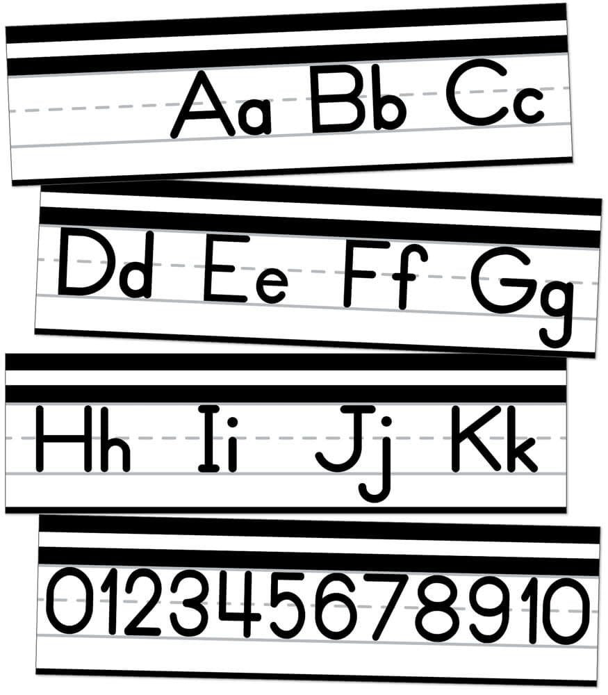 MINI BULLETIN BOARD SET ALPHABET AND NUMBER LINE