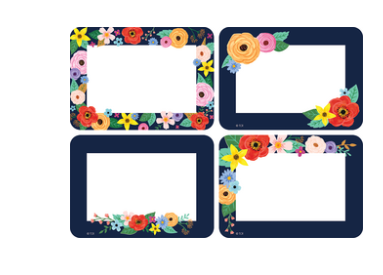 NAME TAG: WILD FLOWERS 36 PACK