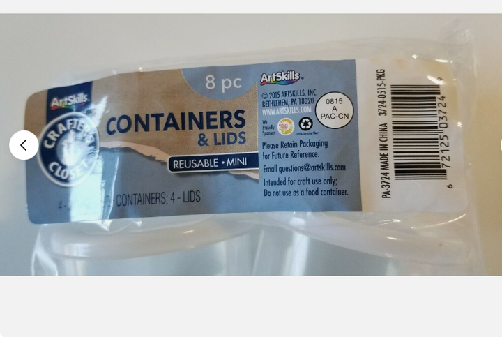 CONTAINERS - 3.21OZ WITH LIDS 4containers