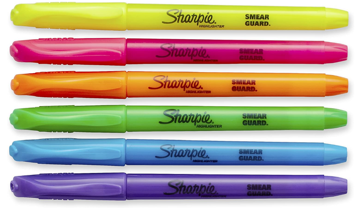 SHARPIE HIGHLIGHTERS FINE ASSORTED COLORS