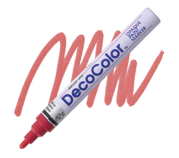 DECOCOLOR PAINT MARKER RED BROAD