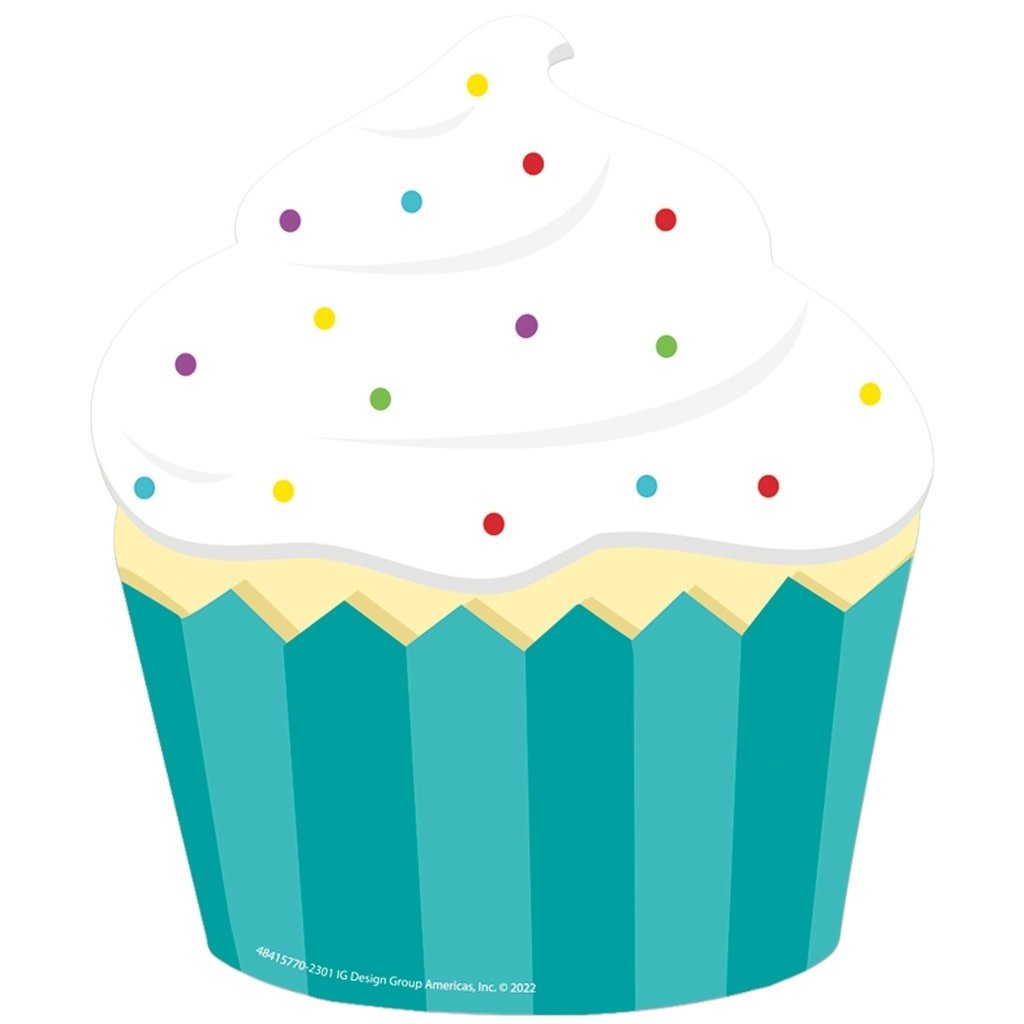 CUT OUT: CUPCAKE 5.5"X5.5" 36 PACK
