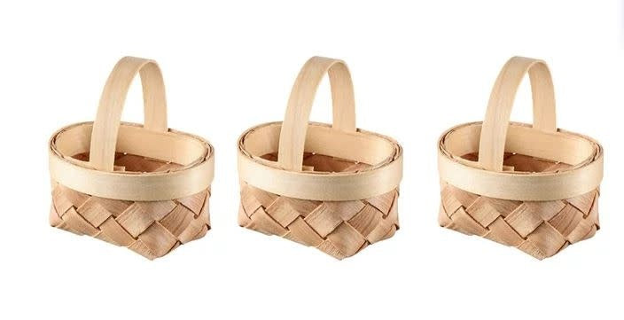 MINI WOVEN BASKET  - 3"X2"X1.3"