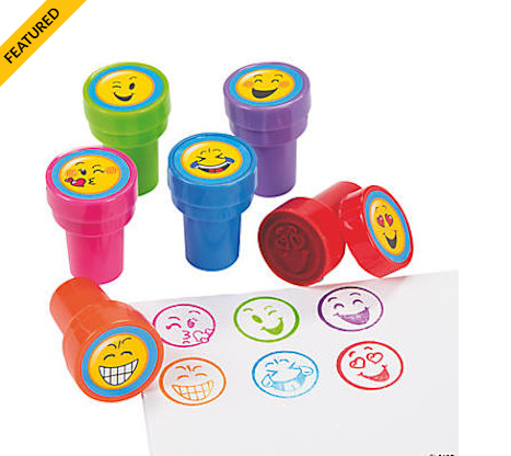 STAMP -  EMOJI FACES -  4 Pckgs / 6pcs per pckg - Creative Kids