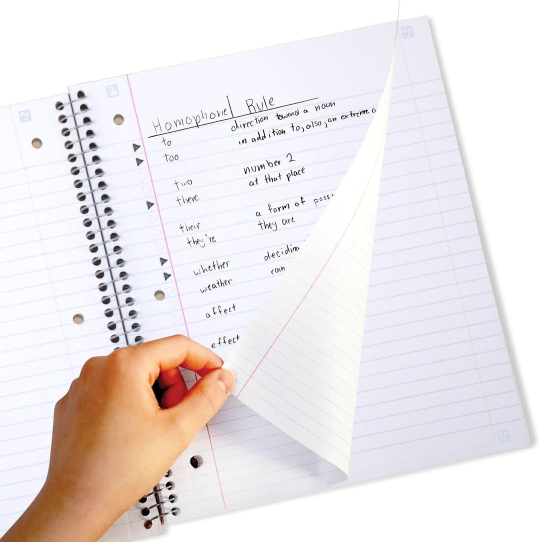 NOTEBOOK - FIVE STAR 3 SUBJECT WIDE RULED YELLOW POLY COVER - 150 SHEETS