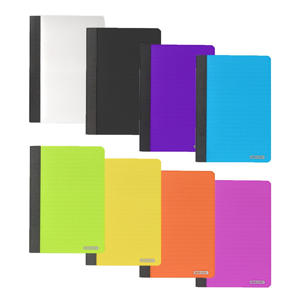 POLY COVER COMPOSITION BOOK 5"x7" - 80 SHEETS