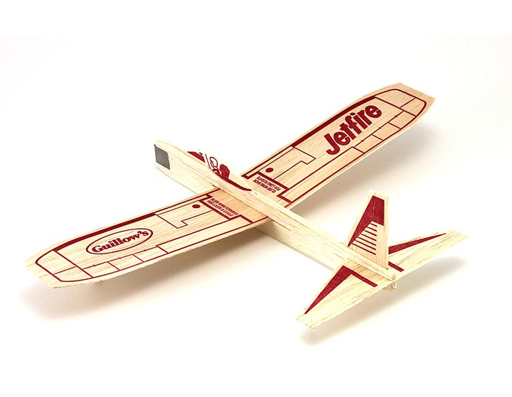 WOOD FLYING PLANE - JETFIRE -  BOX/48pcs