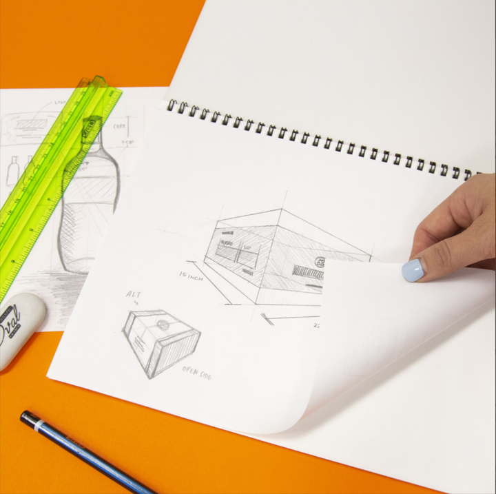 SKETCH PAD - SIDE SPIRAL  8.5"x11 30 CT