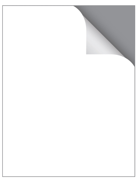 WHITE MAILING LABELS: FULL SHEET - 8.5"X11"  - 100 SHEETS - Creative Kids