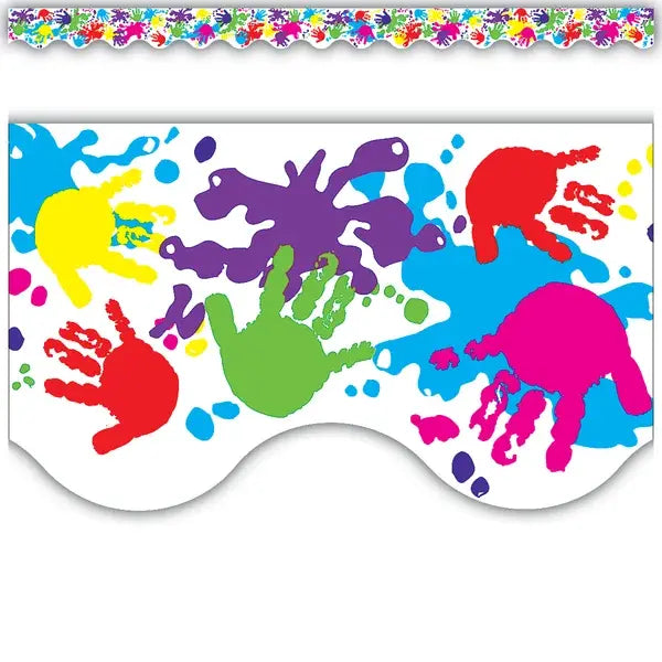 SCALLOPED  BORDERS  HELPING HANDS - 2 3/16"X35&