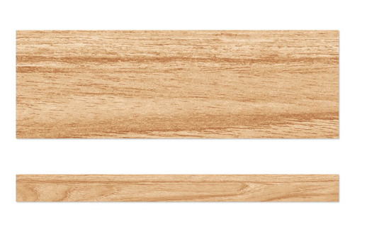 STRAIGHT  BORDERS LIGHT WOOD - 3"X36&