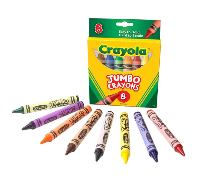 CRAYOLA CRAYONS JUMBO - 8 PACK