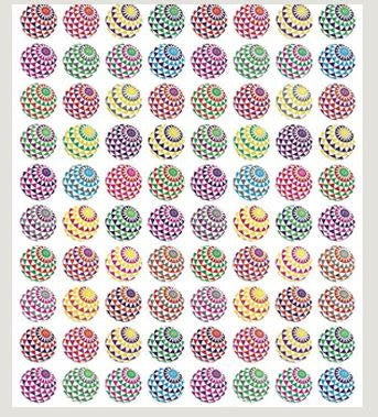 STICKER 1/2" FLOWER BALLS 25 SHEETS - Creative Kids