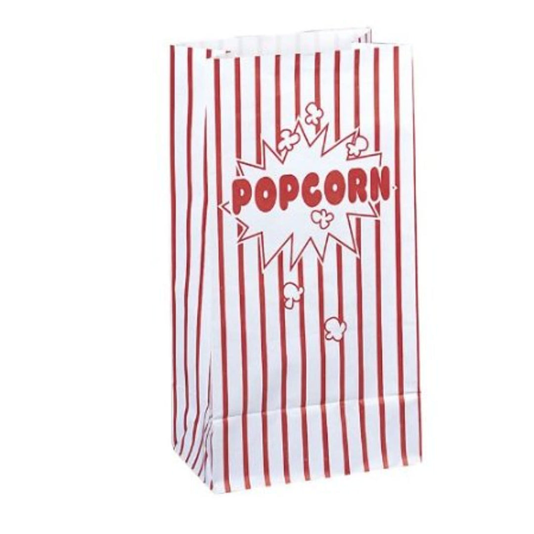 PAPER BAGS -  POPCORN 5"X10" - 10 PACK