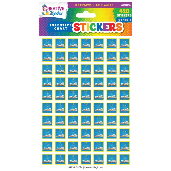 INCENTIVE CHART STICKERS: ALEF BEIS SIDDUR  - 6 SHEETS - Creative Kids
