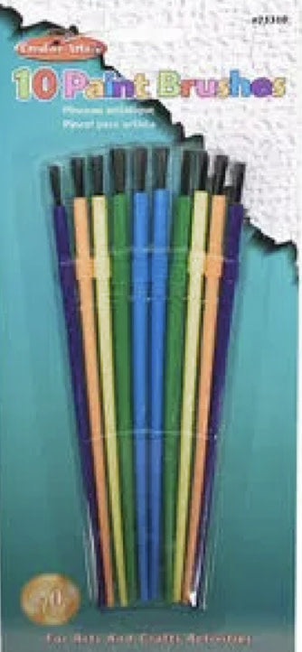 PAINT BRUSHES 10 PACK