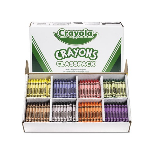 CRAYOLA  CLASSPACK: JUMBO CRAYON  200 PACK 8 COLORS