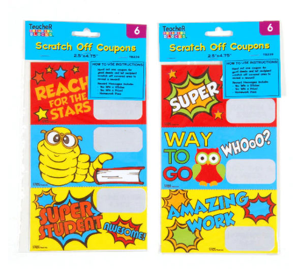 SCRATCH OFF AWARD ASSORTMNET 6 PACK
