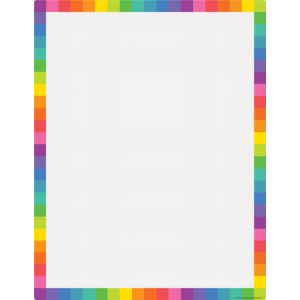 DRY ERASE POSTER: BLANK -COLORFUL