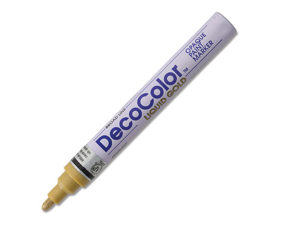 DECOCOLOR PAINT MARKER BROAD LIQUID GOLD