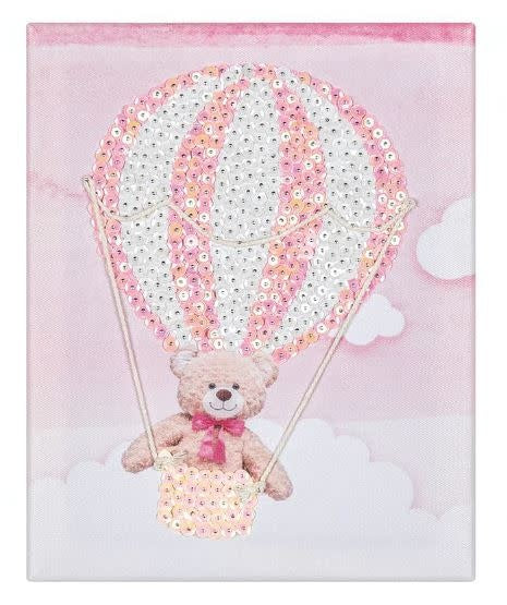 SEQUIN ART KIT: BALLOON BEAR 8"X10" - Creative Kids
