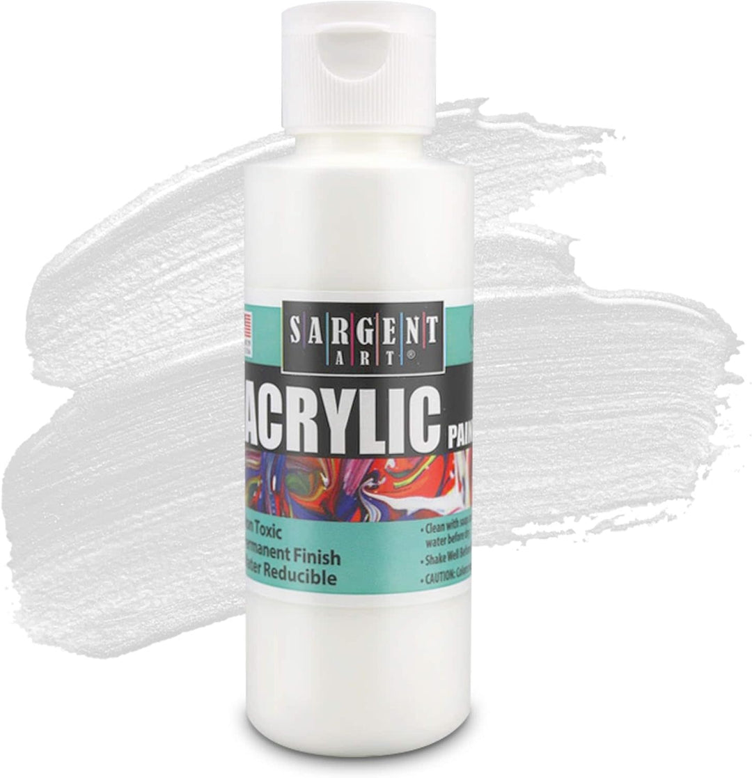 SARGENT ART ACRYLIC PAINT SET:  4OZ BOTTLES 6 PACK
