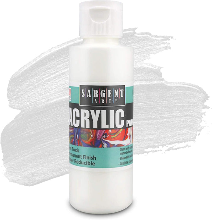 SARGENT ART ACRYLIC PAINT SET:  4OZ BOTTLES 6 PACK