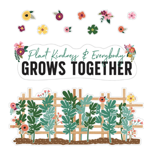 BULLETIN BOARD SET: GROW TOGETHER PLANT KINDNESS