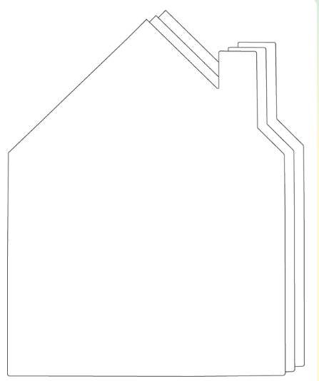 SUPER CUT OUT HOUSE 8"X10" 15PC