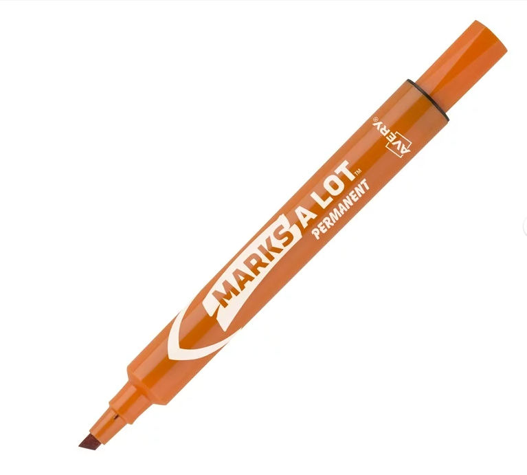 AVERY MARKER MARKS-A-LOT PERMANENT  ORANGE