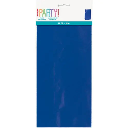 PAPER BAGS -   BLUE 5"X10" - 12 PACK