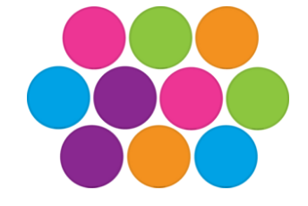 CUT-OUTS: BRIGHT CIRCLES 5" 30 PACK