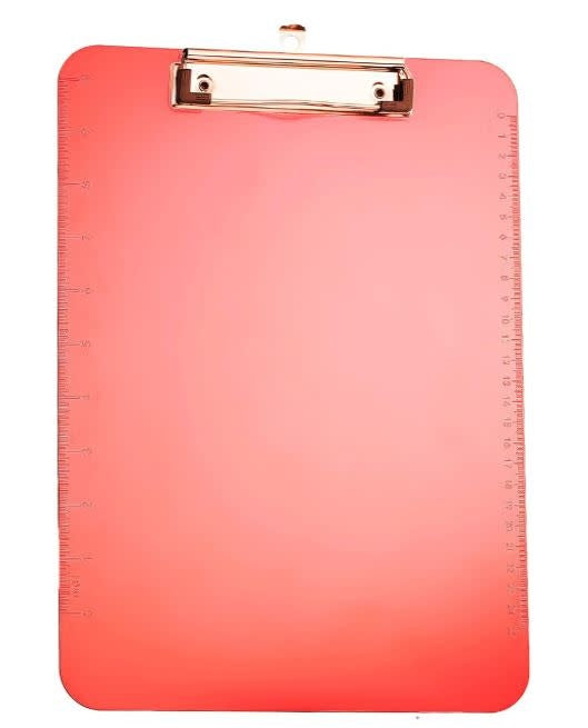 PLASTIC CLIPBOARD 9"X12" - RED